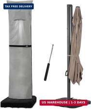 Patio Umbrella Parasol Cover with Air Vent,600D Waterproof Cantilever Umbrella C