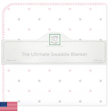 SwaddleDesigns Large Receiving Blanket, Ultimate Swaddle for Baby Boys, Girls, S