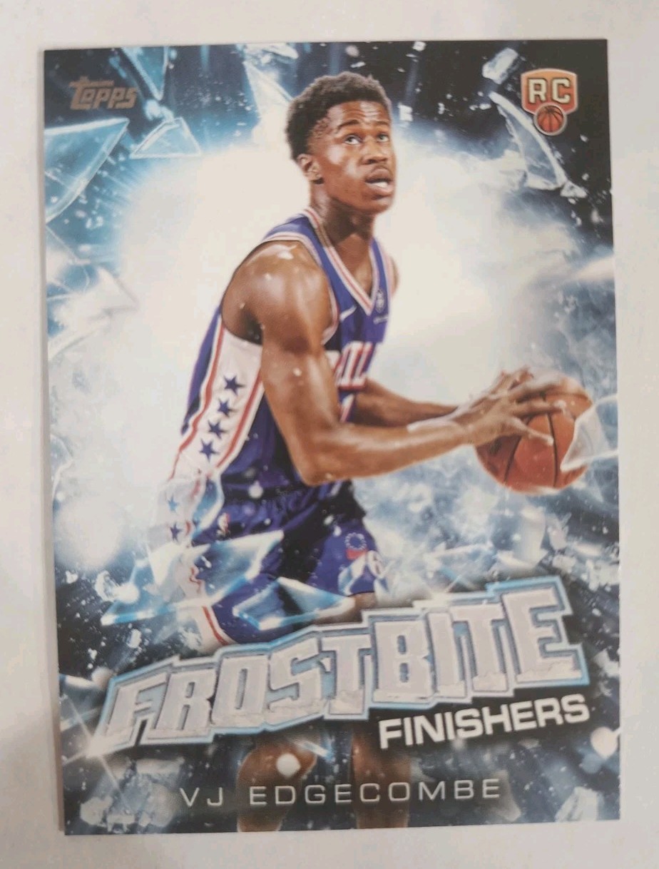 2025-26 Topps Holiday VJ Edgecombe #FF-VE RC Frostbite Finishers CASE HIT 76ers