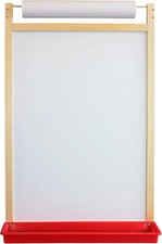 24.5"W x 37.5"H Magnetic Wall Easel Dry Erase Board w/ Tray & Paper Roll 📝