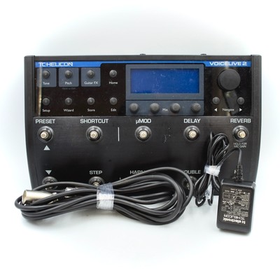 TC HELICON VoiceLive 2 With Power Supply Vocal Effect Processor Pedal