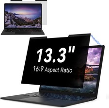 Magnetic Laptop Privacy Screen 13.3 Inch Anti Glare Protector Blue Light Filter