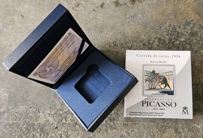 2023 Spain Picasso Commemorative Corrida De Toros 10 Euros Box & COA | No Coin