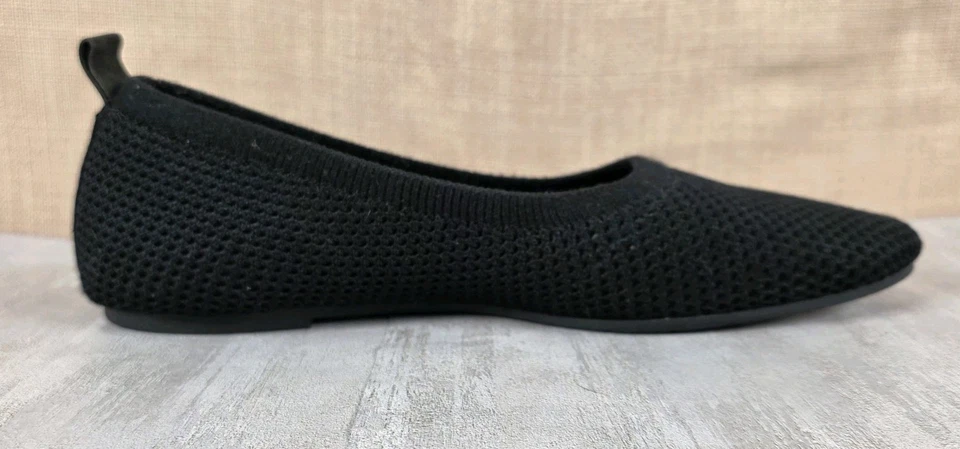 Женские классические балетки Eileen Fisher Naomi черные эластичные вязаные размер 8,5 б/у в отличном состоянии - Изображение 4 из 4