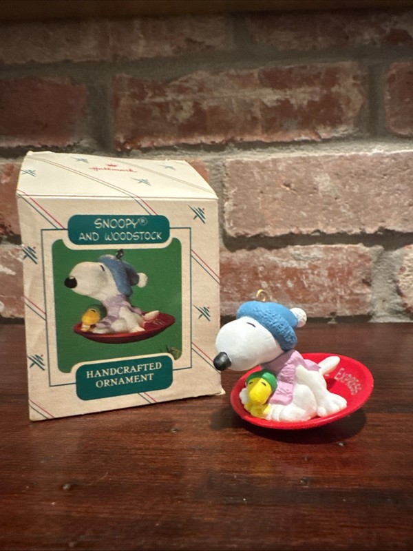 Hallmark Keepsake Snoopy+Woodstock Beagle Express 1972 Ornament