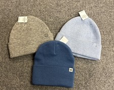 NWT American Eagle Lot Of 3 One Size Beanie Hats Gray Blue Light Blue