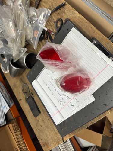 1959 cadillac tail light lenses one pair - Picture 3 of 4