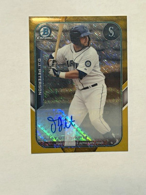 Topps 2015 Bowman D.J. Peterson Mariners Farm's Finest Auto #FFM-DP #/50
