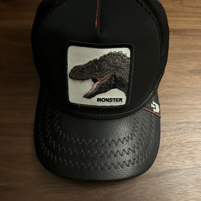 Goorin Bros Monster T-Rex Tyrant King Trucker Hat Leather Snapback The Farm