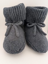 Bombas Women's Gripper Slipper Bootie Sherpa-Lined S 7-8.5 Dark Charcoal New