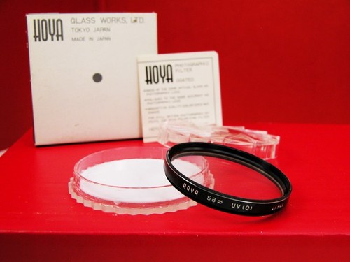 HOYA Protective UV FILTER W/Box & Case For Canon 814 Super-8 Camera Nice!
