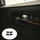 Interior Door Handle Bowl LED White Lights 4pcs For Toyota RAV4 2026-2027