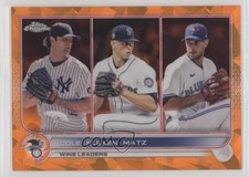 2022 Topps Chrome Sapphire Edition Orange 9/25 Gerrit Cole Chris Flexen 02u3
