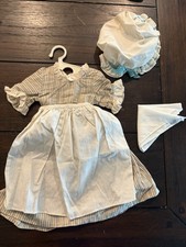 Pleasant Company American Girl Felicity Work Dress, Cap Kerchief 1995 EXO