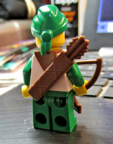 VINTAGE 1990 LEGO Forestwoman Minifigure Forestmen Castle Forest Woman SET 6071