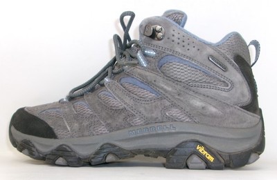 Merrell Women's Moab 3 Mid WP Hiking Boots, Granite, 10 Wide US - USED