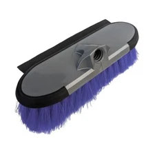  10" 2 in 1 Water Flow Through Scrub Brush, Car Wash Brush with Built-in 