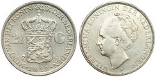 Netherlands - 2-1/2 Gulden 1932 - Wilhelmina, Silver