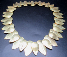 WINIFRED MASON CHENET Golden Leaf Vintage Necklace RARE