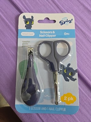 Smart Care Scissors & Nail Clippers 2 Pc Set For Babies 0 Months  & Up (M1)