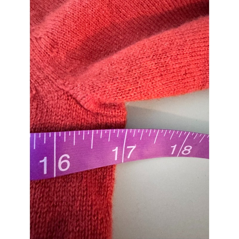 J.CREW Vtg. Italian Cashmere Sweater Women Size XS Burnt Orange Office Holiday View 5