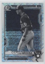 2021 Bowman Chrome Black & White Mini-Diamond Refractor Luis Medina 0g90