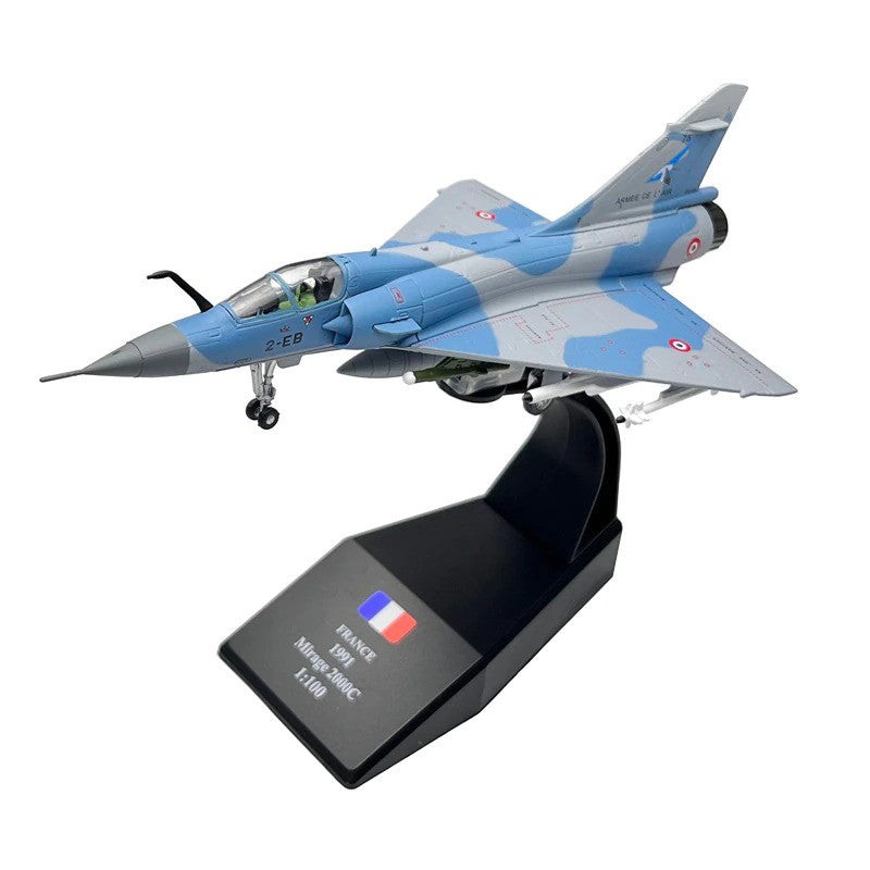 Dassault Mirage 2000C Diecast Metal Aircraft Model Plane Gift - 1/100 Scale