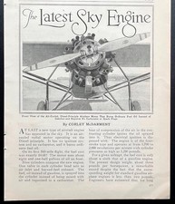 Packard Dr-980 The Latest Sky Engine 1929 Pictorial 1st Diesel Radial Airplane