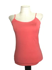 TIME AND TRU CORAL ADJUSTABLE STRAPS STRETCH KNIT  CAMI/TANK Sz S*
