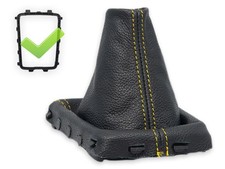 SCHALTMANSCHETTE FUR VOLVO V70 III FL 2014-2016 SCHALTSACK NAHT GELB + RAHMEN