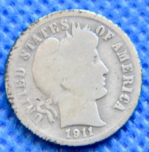1911-S - Barber Dime - AG/G -  #N1536