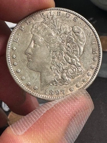 US Morgan Dollar 1897-O AU