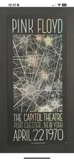 Pink Floyd Foil Poster Capital Theatre 1970. 11 x 24