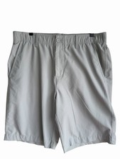 Under Armour Mens Gray Solid Chino Shorts Fla...