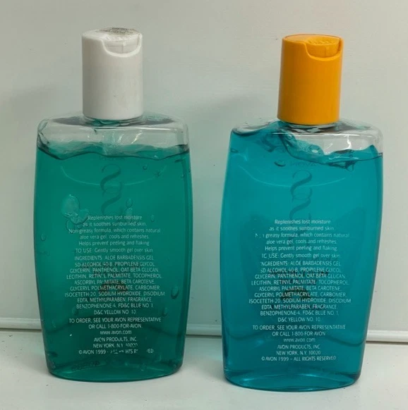 Gel hidratante de aloe Avon Skin So Soft lote de 2 NOS Foto 2 de 2
