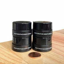 Lot of 4 Dime Restorative Night Cream TRAVEL MINI 0.1oz/3ml Each NEW