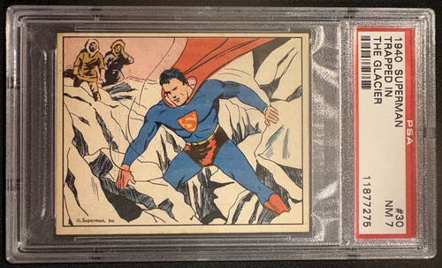 1940 Gum Inc Superman #10 Fury Of The Sea — PSA 7
