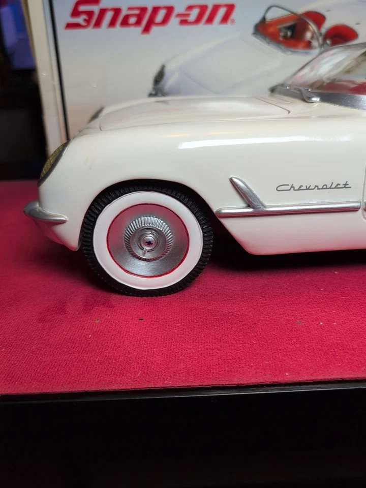 Crown Premiums 1:8 Snap On White/Red 1953 Convertible Corvette Rare $139.99 - Image 2 of 4