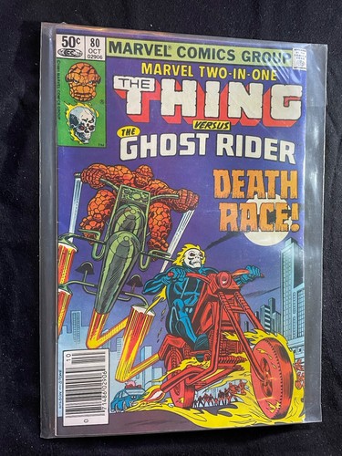 MARVEL COMICS TWO IN ONE #80 THE THING GHOST RIDER
