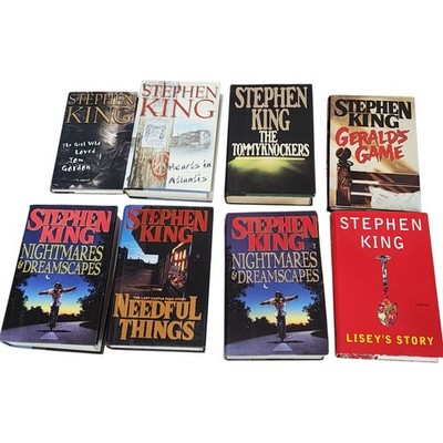 Stephen King Lot of 8 Hardcover Books Dust Jackets 1st printing 90s Fiction