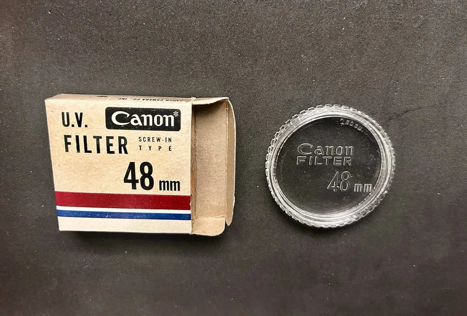 📸 Vintage Canon Original Box & Case ONLY For UV Filter 48mm Screw-In Type Japan - Image 2 of 4