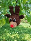 Set Of 4 Handmade Crochet Shatter Proof Christmas Ornaments for The Holidays New — photo 2