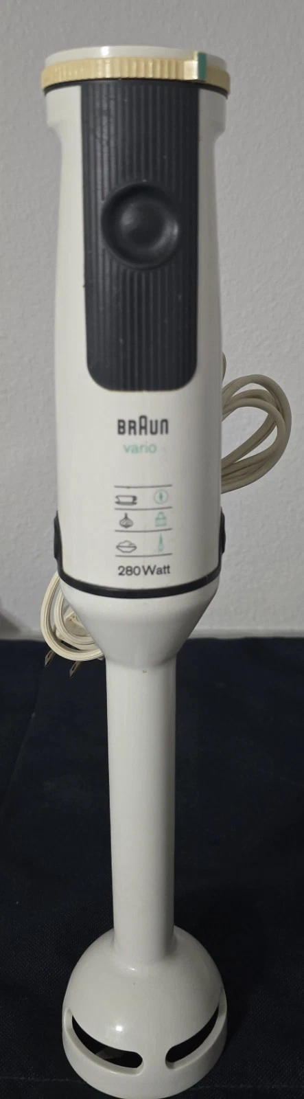 Braun Immersion Hand Blender Stick Mixer Type 418 280w Vario 5 Varia White Spain
Opens in a new wind