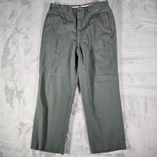 Vintage 1965 U.S. Army Vietnam Man's Wool Serge AG 44 Green Trousers 32x28 