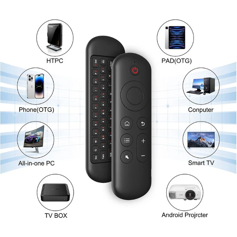 Universal 2.4G USB/Bluetooth Air Mouse Keyboard Remote Control for HDTV TV Box - Image 2 of 4