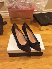 Authentic MARC JACOBS DARK BROWN SUEDE LEATHER POINTED TOE WEDGE HEELS Size 8 38