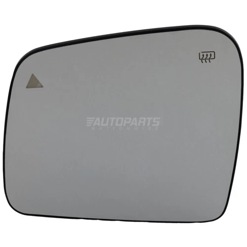 New Left Side Mirror Glass Heated With Bsd Fits 2011-2022 Jeep Grand Cherokee