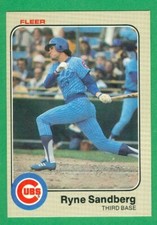 1983 FLEER #507 RYNE SANDBERG RC  CHICAGO CUBS HOF  NRMT