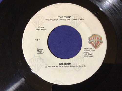 THE TIME~jungle love/oh, baby WARNER BROS. 1984 ~ 7” 45rpm~ (45) Ex / (SLV) Vg+ - Imagen 3 de 5