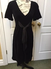 JUICY COUTURE BLACK VELVET DRESS SIZE P